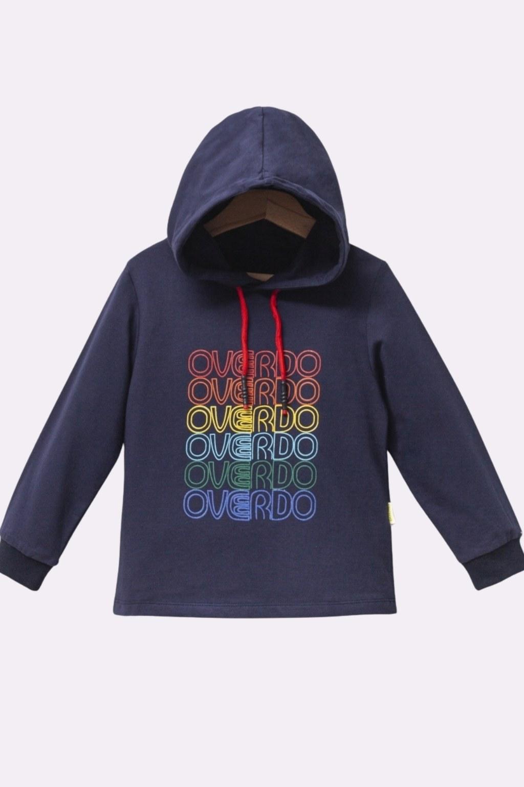 Erkek Çocuk 5-8 Yaş Kapüşonlu Sweatshirt Lacivert