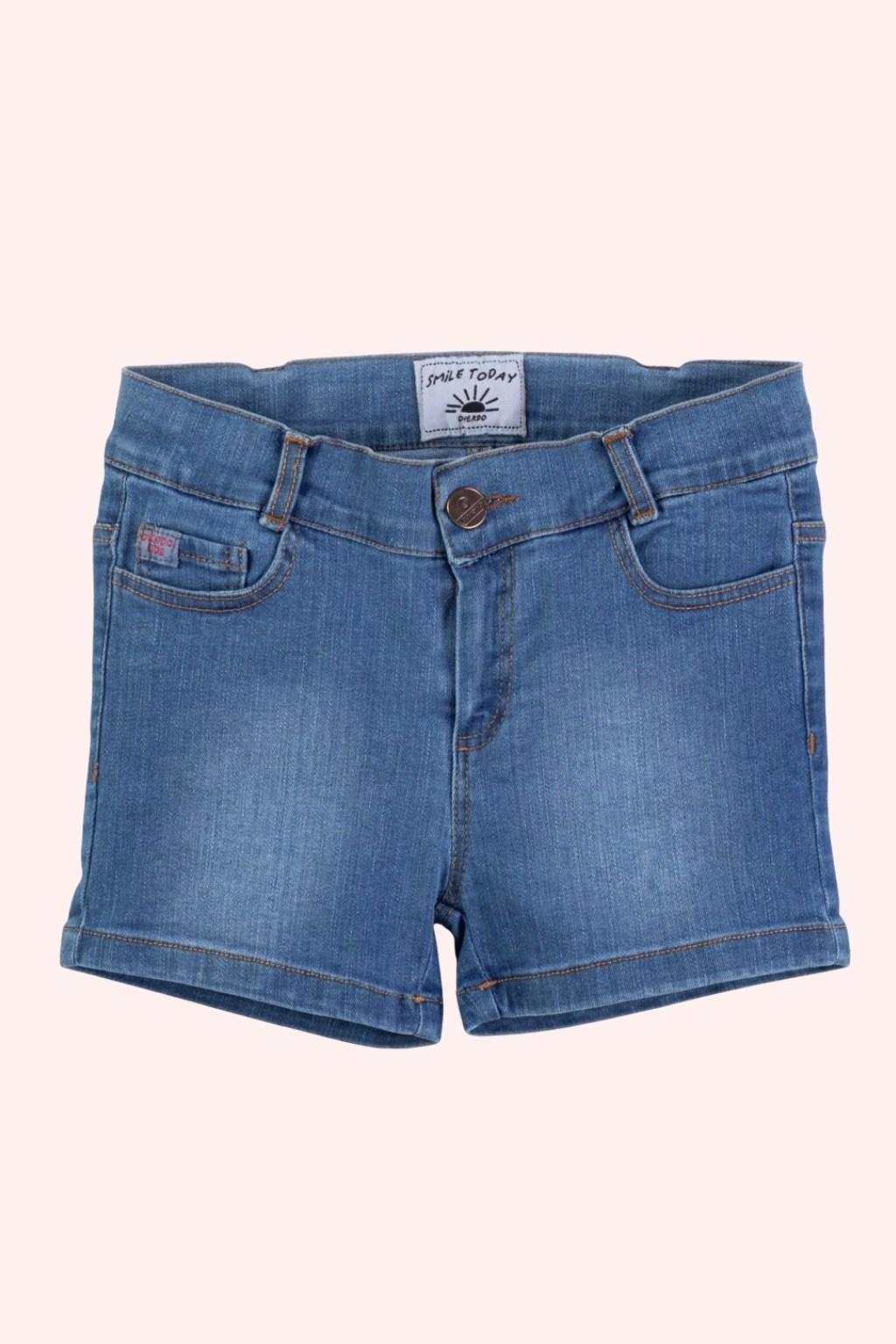 Kız Çocuk Mavi Kot Şort – 3-8 Yaş