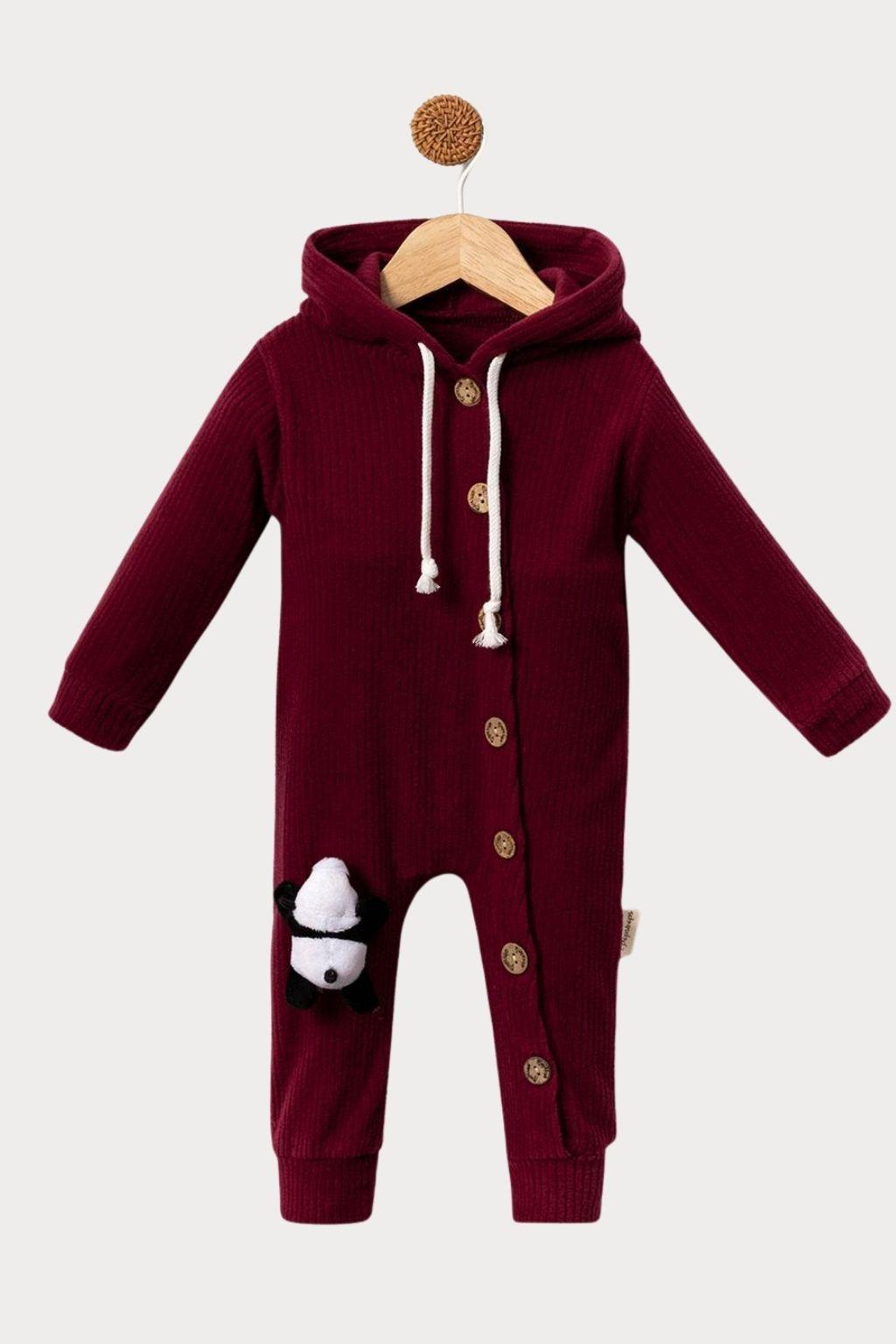 Unisex Kadife Bebek Tulumu 6-24 Ay – Yumuşak & Sıcacık