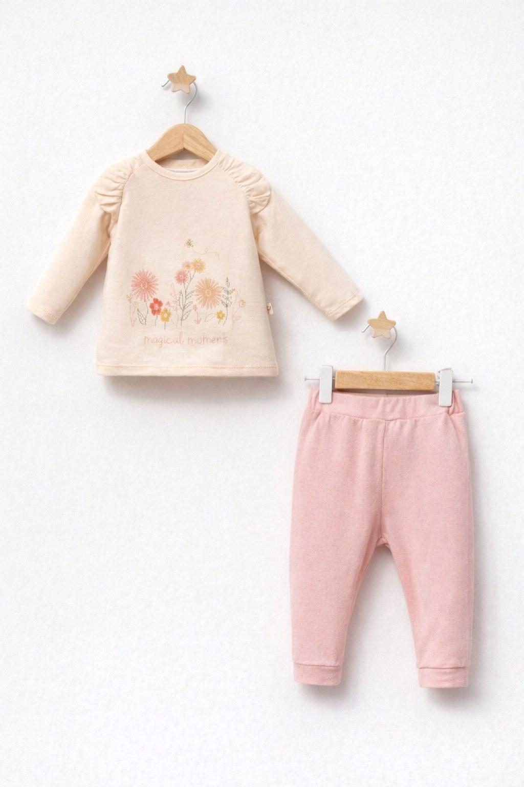 Kız Bebek 6-36 Ay Pudra İkili Takım