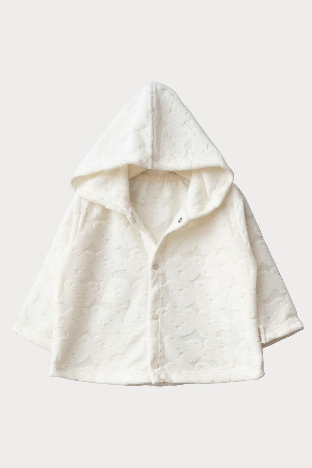 Kapüşonlu Peluş Bebek Panço 0-9 Ay – Yumuşacık Kışlık