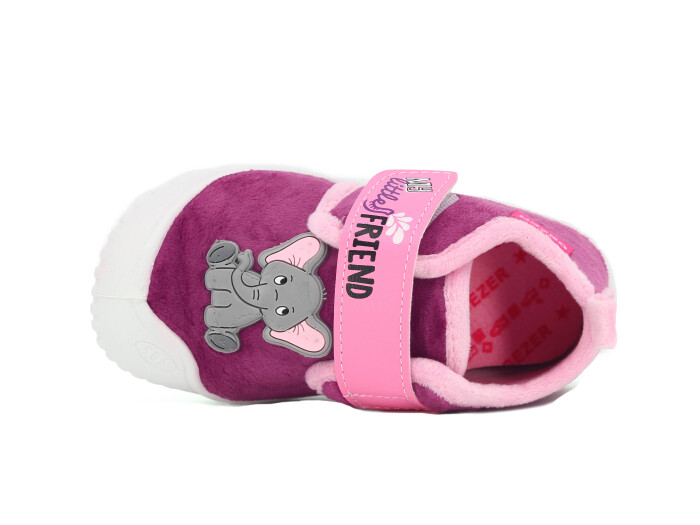 Kız Çocuk Pvc Tabanlı Cırtlı Panduf