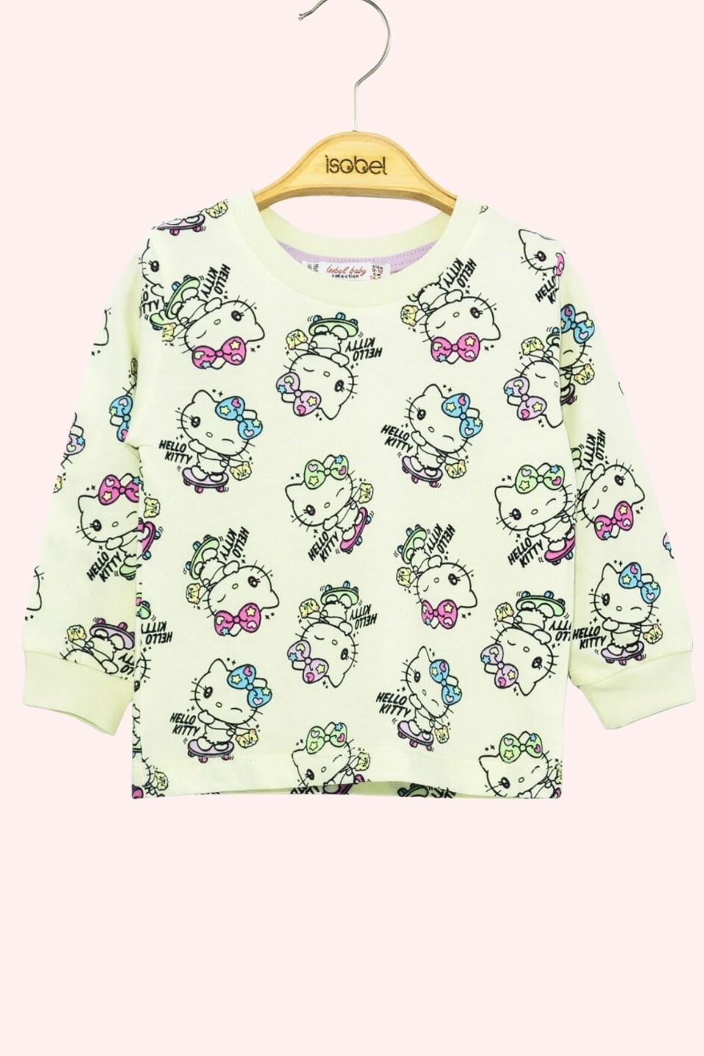 Kız Çocuk Hello Kitty Pijama Takımı – 2’li Set (3-7 Yaş)