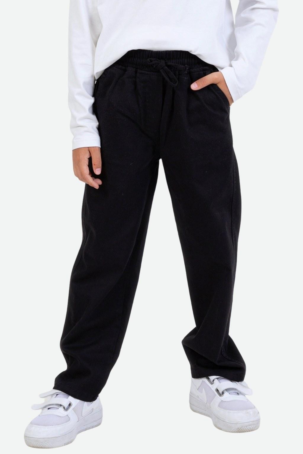 Erkek Çocuk 7-11 Yaş Siyah Pantolon