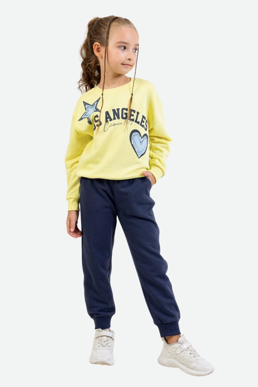 Kız Çocuk 9-14 Yaş Alt Üst İkili Takım Sarı