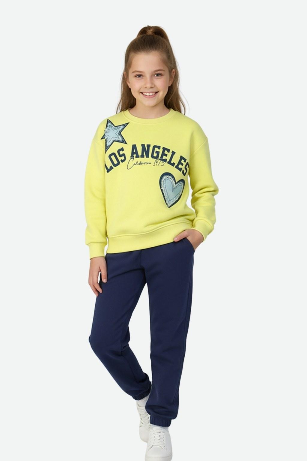 Kız Çocuk 9-14 Yaş Alt Üst İkili Takım Sarı