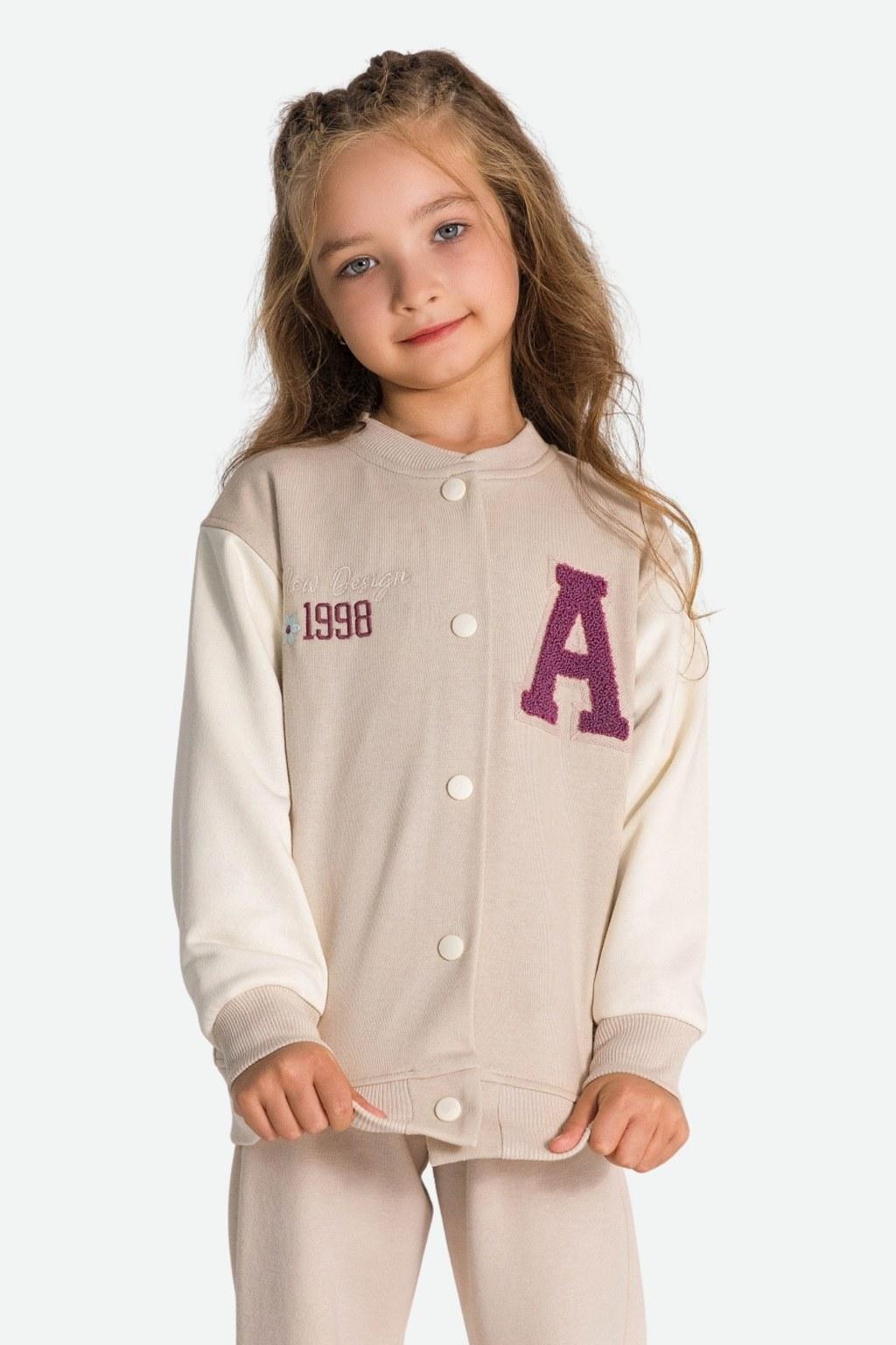 Kız Çocuk 3-8 Yaş Bej Kolej Hırka