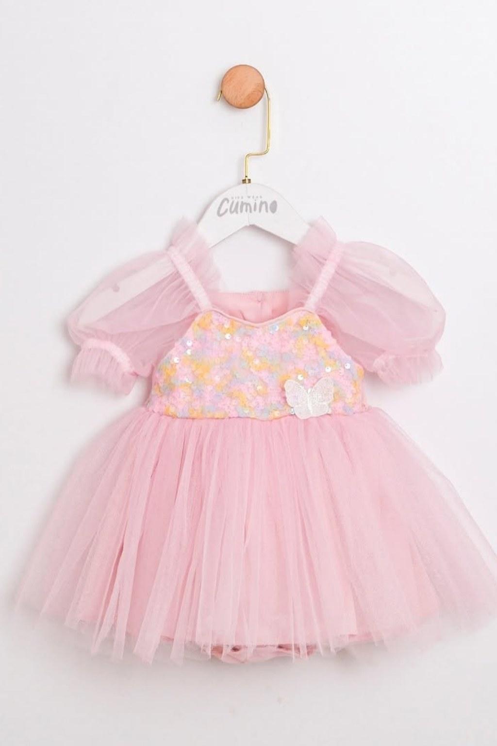 Kız Bebek 3-18 Ay Parıltılı Elbise