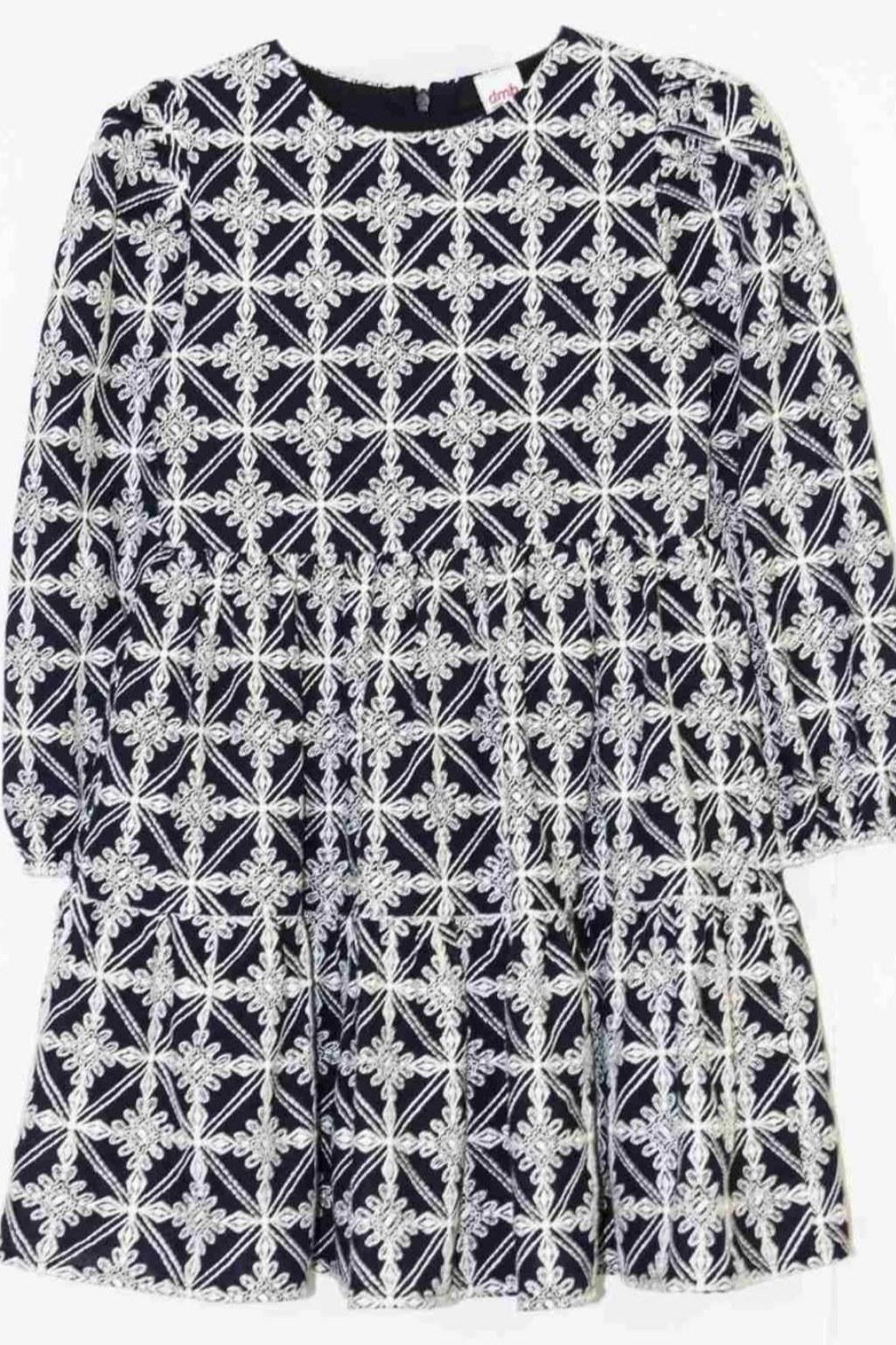 Kız Çocuk İçi Astarlı 4-9 Yaş Elbise