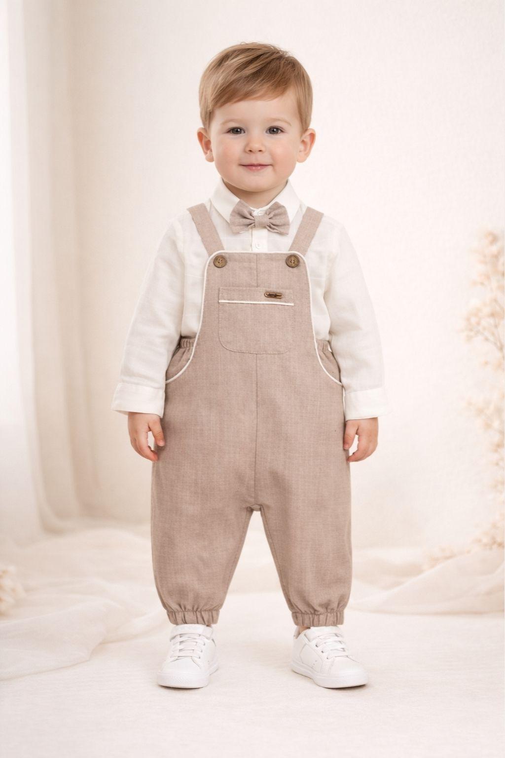 Erkek Bebek 6-24 Ay İkili Tulum