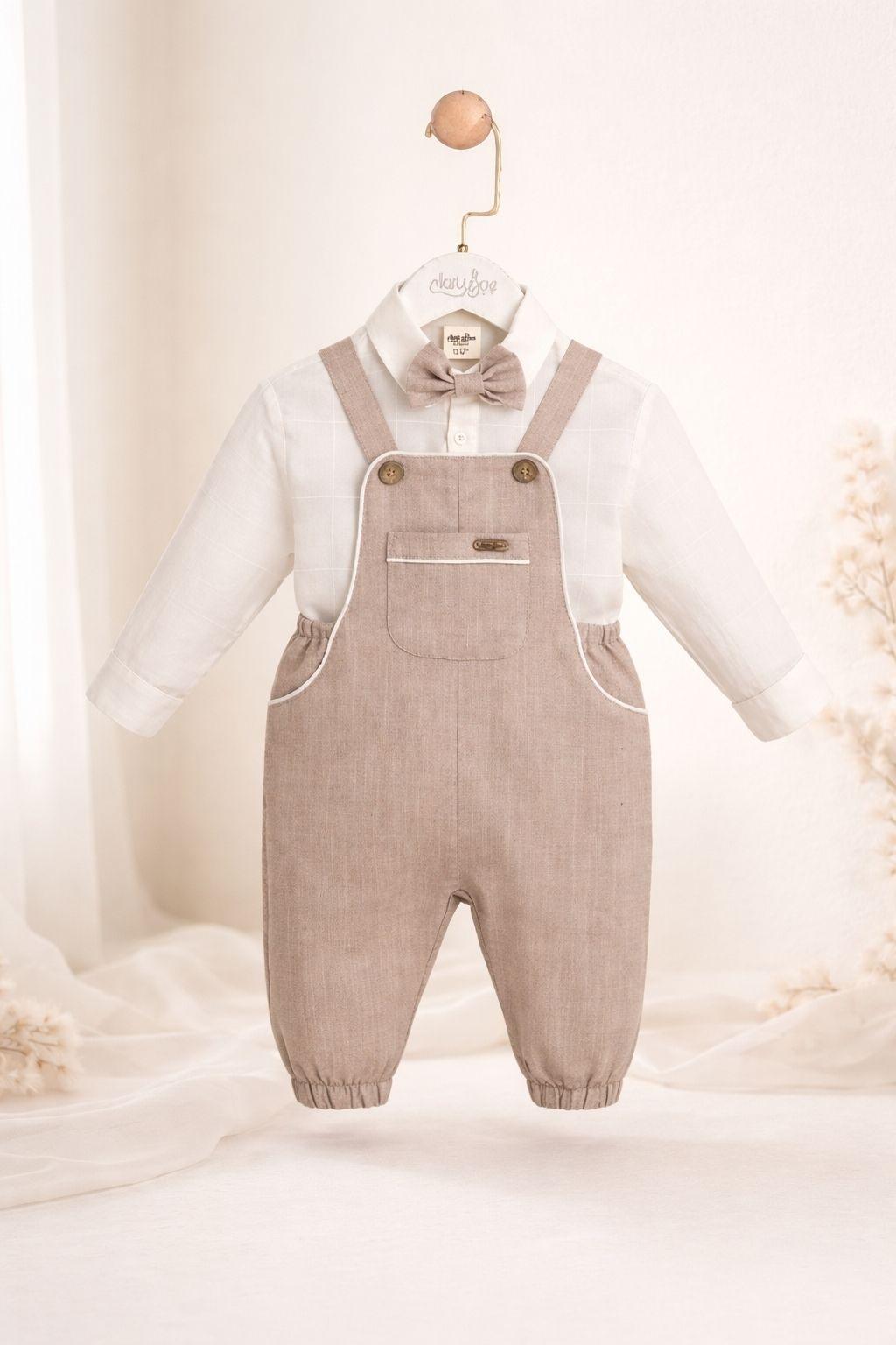 Erkek Bebek 6-24 Ay İkili Tulum