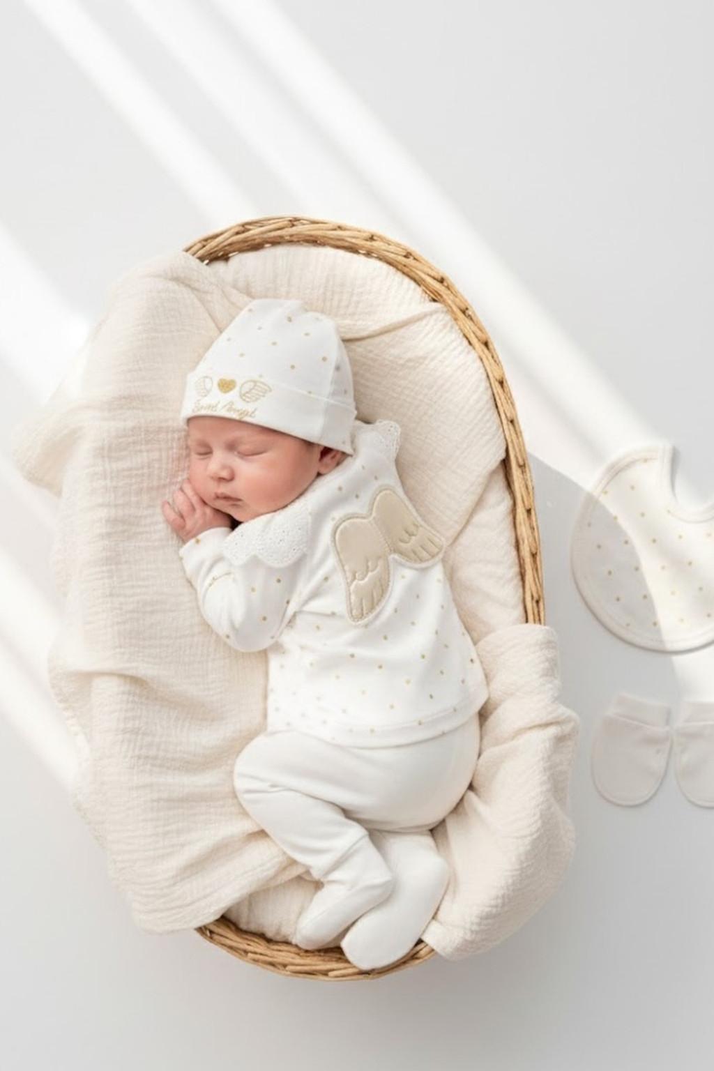 Kanat Detaylı Yenidoğan 5’li Hastane Çıkış Seti