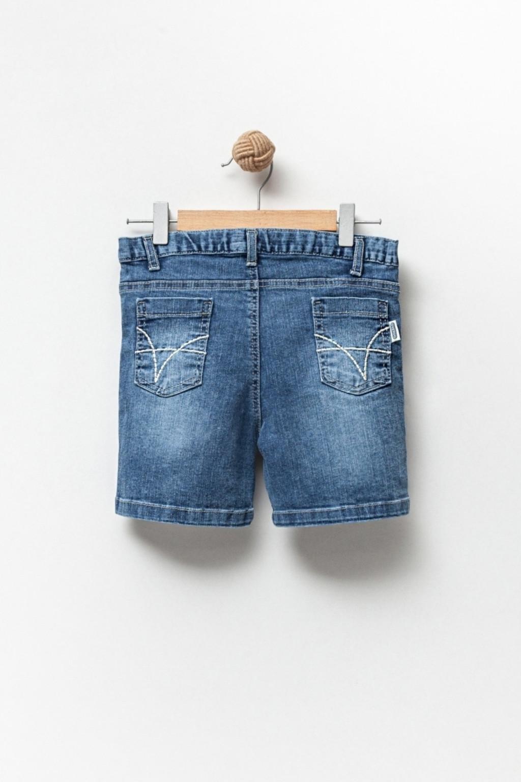 5-8 Yaş Erkek Çocuk Tişörtlü Kot Şortlu Takım