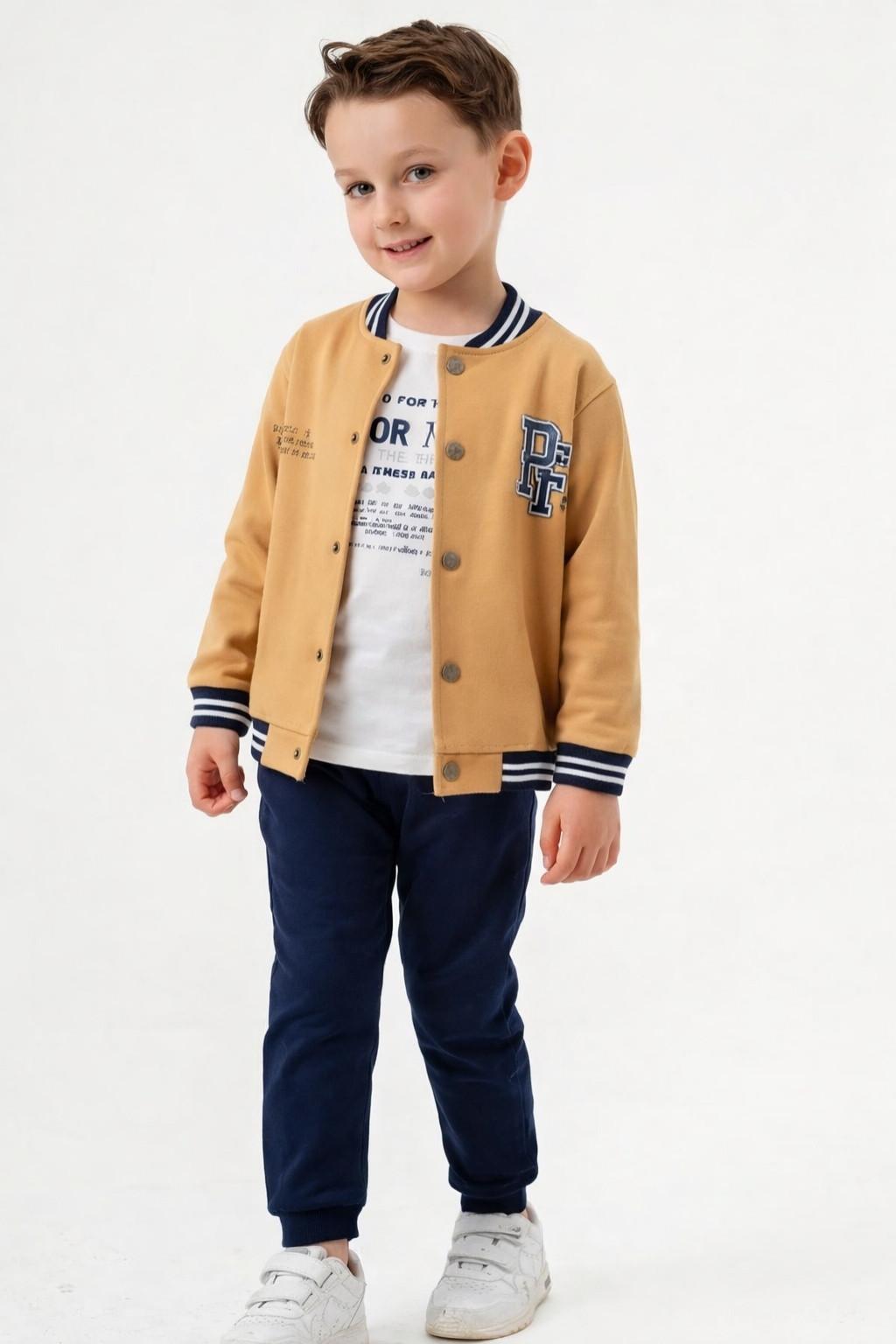 Hardal Ceketli 3’lü Erkek Çocuk Takım (1-4 Yaş)