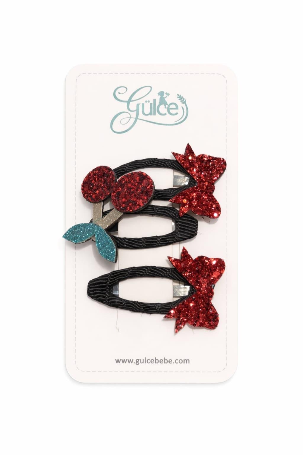 Kız Çocuk Simli Figürlü 3’lü Toka Seti