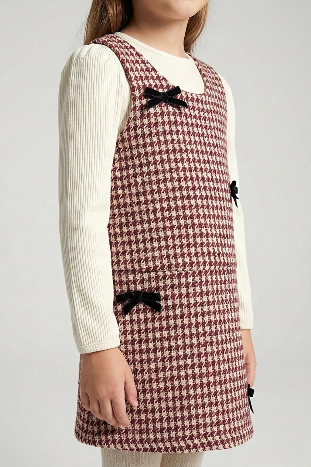 Kız Çocuk Elbise Takım – Bluzlu Jile Elbise (4-9 Yaş)