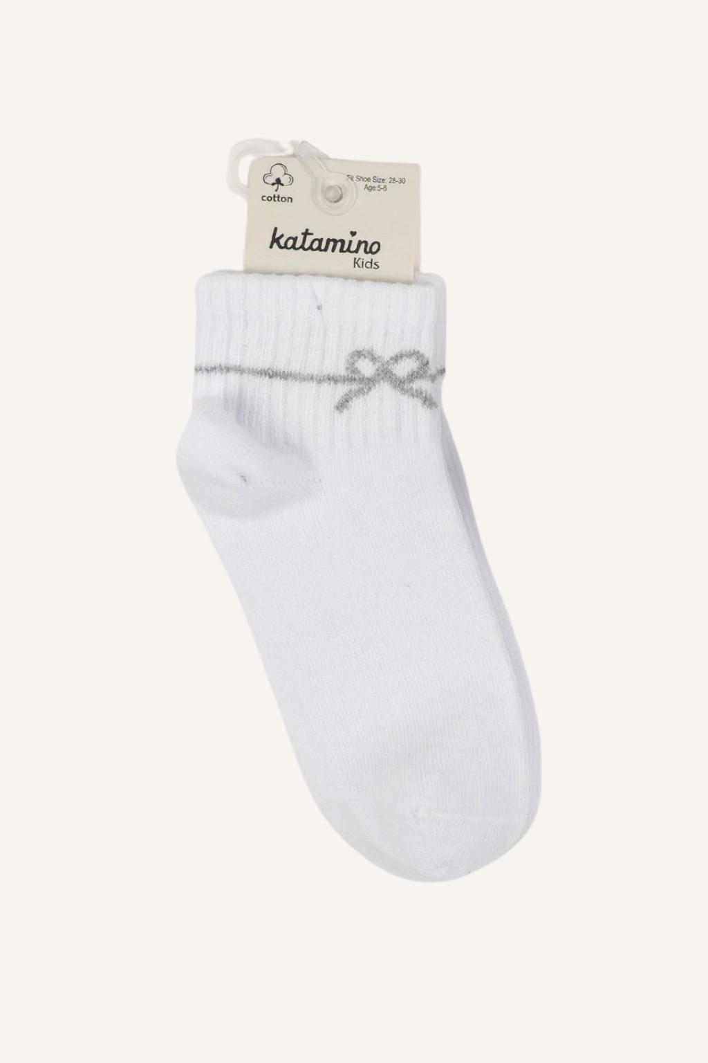 Beyaz Kız Çocuk Soket Çorap 9-10 Yaş / 11-12 Yaş