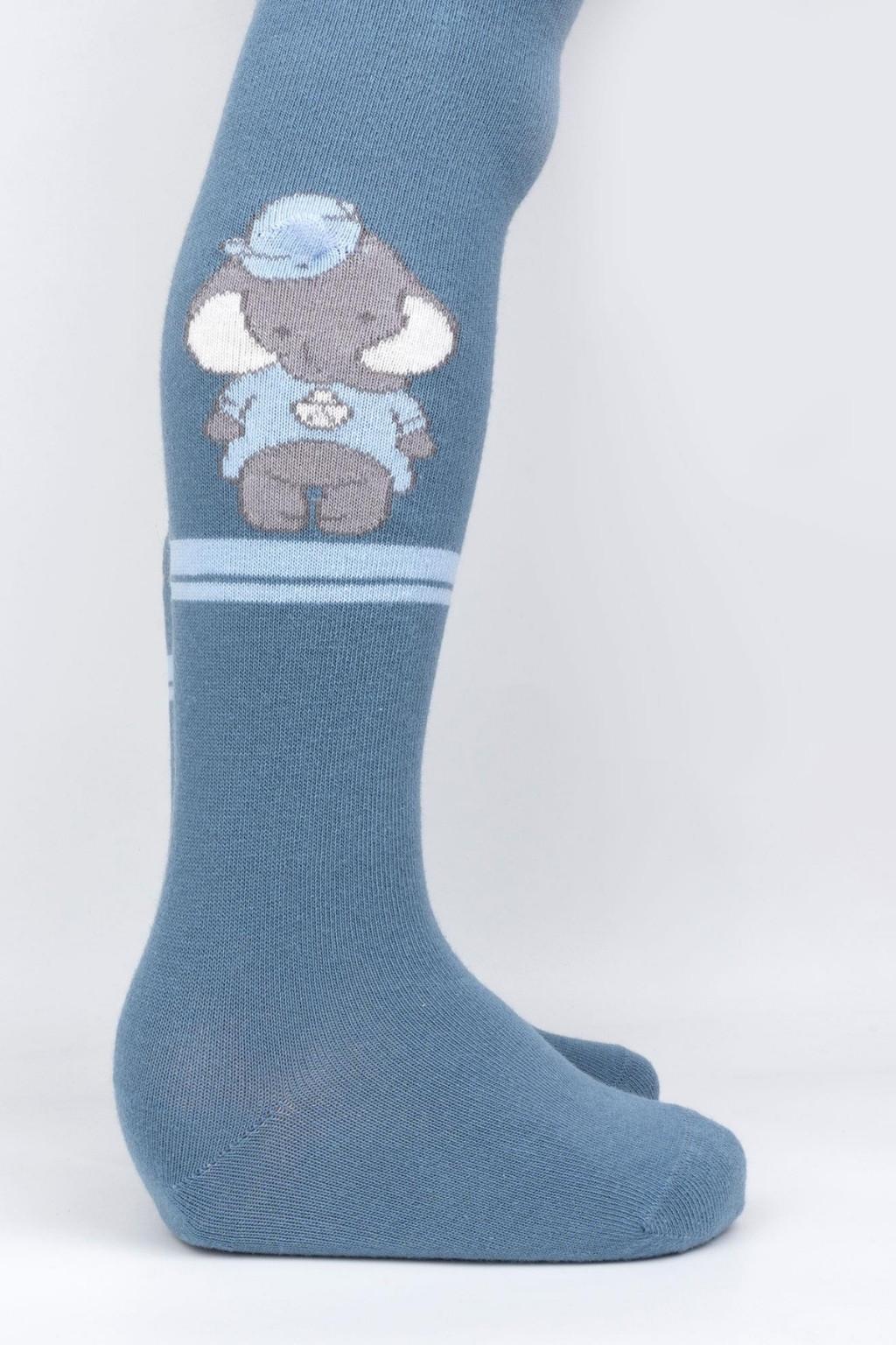 Napolyon 3D Erkek Çocuk Külotlu Çorap Mavi 1-6 Yaş