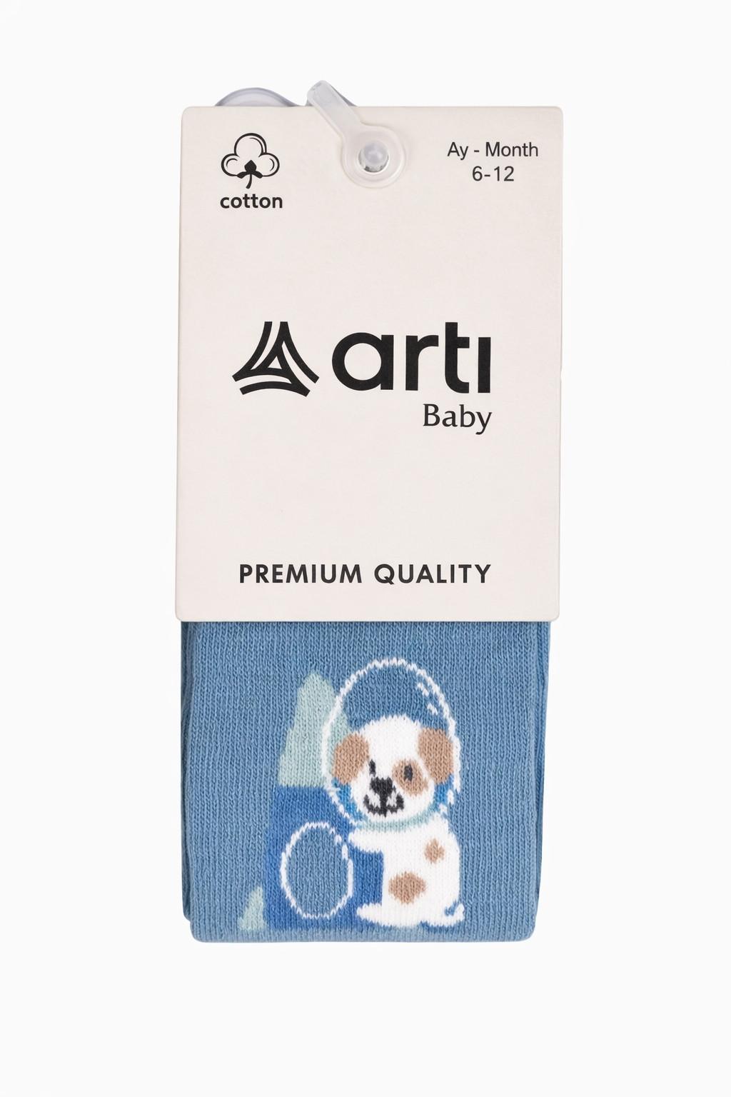 Rudy Erkek Bebek Külotlu Çorap Mavi 0-18 Ay