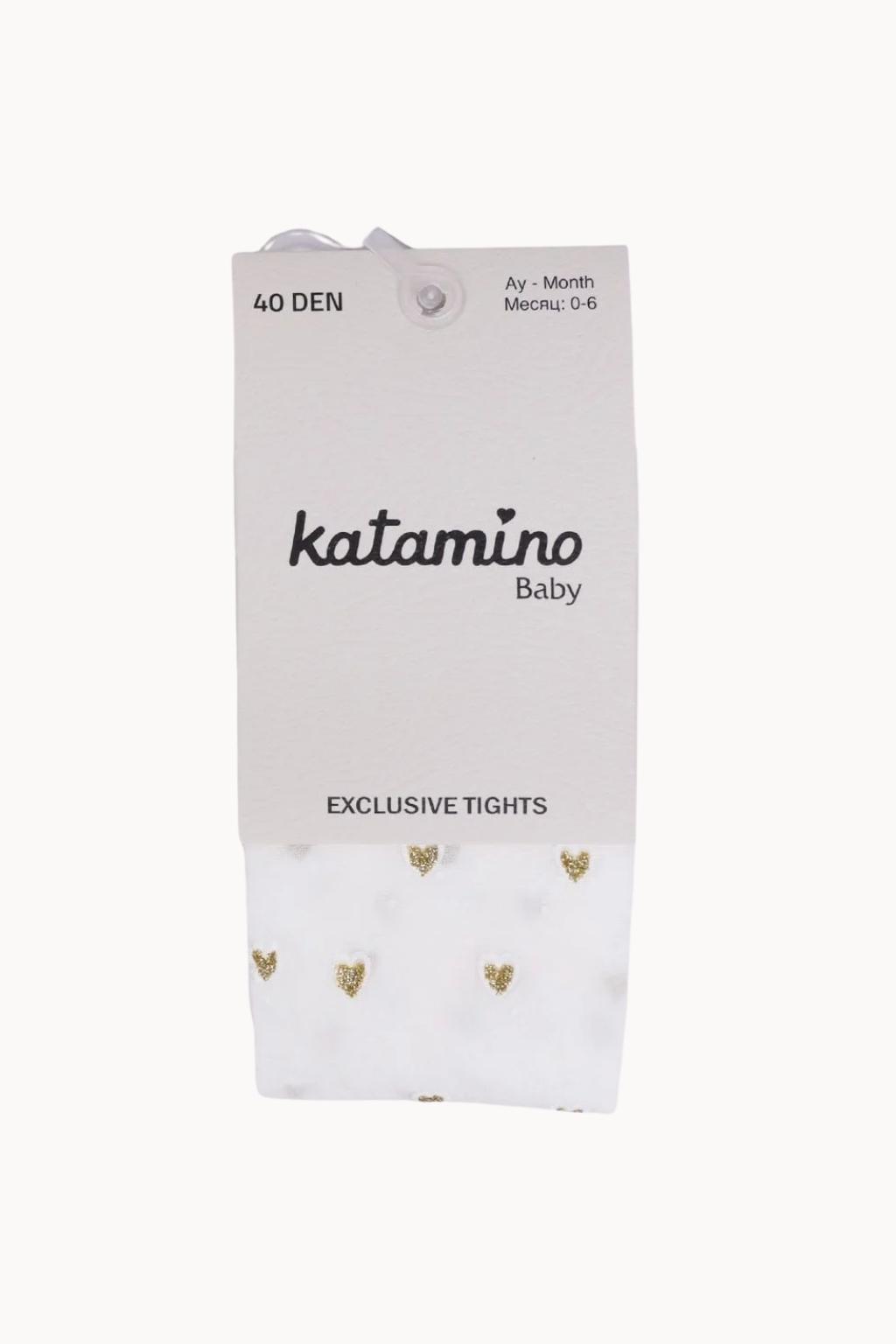 Tinki İnce Kız Bebek Külotlu Çorap Krem 0-18 Ay