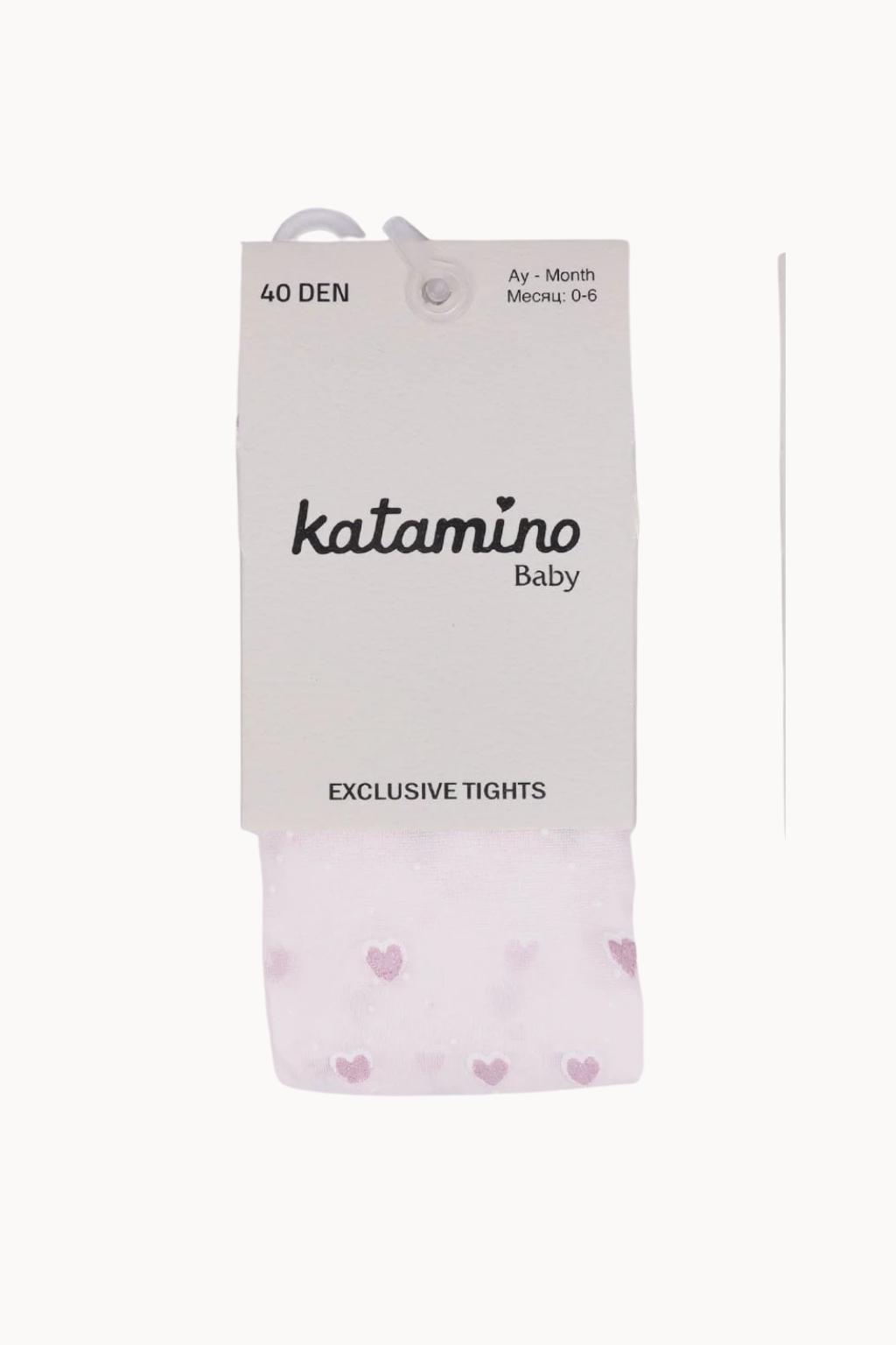 Tinki İnce Kız Bebek Külotlu Çorap Pudra 0-18 Ay