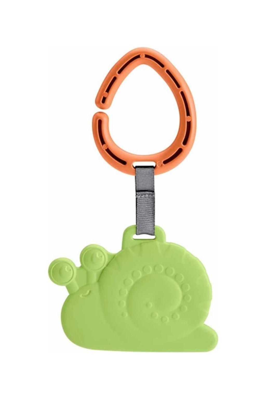 Bebek Silikon Diş Kaşıyıcı – Askılı Sevimli Salyangoz