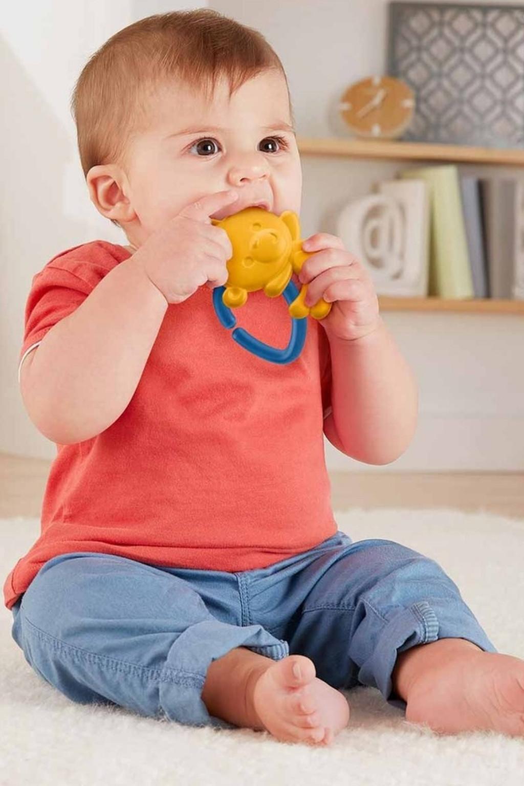 Bebek Silikon Diş Kaşıyıcı – Askılı Sevimli Maymun